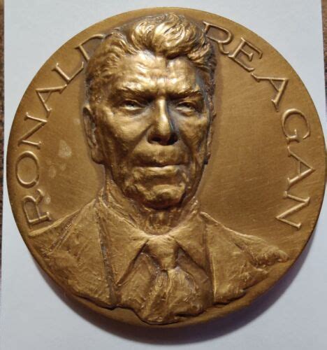 1981 40th President Ronald Reagan Bronze Inauguration Medal Coin Ebay
