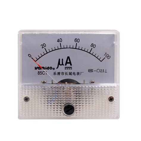 1Pcs 85C1 DC 0 100uA Analog Panel Current Meter Ammeter Gauge EBay