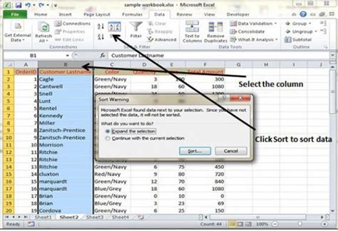 Data Sorting In Excel Megatek Ict Academy