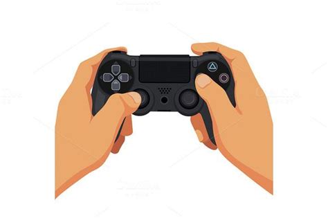 Man Holding Playstation 4 Controller Hand Pose Human Icon Playstation