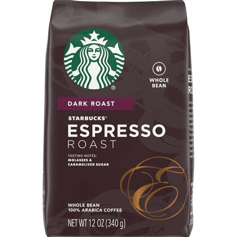 Starbucks Dark Roast Whole Bean Coffee Espresso Roast Oz Instacart