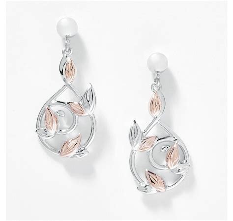 Jewellery Earrings Drop Earrings Clogau Gold Sterling Silver And