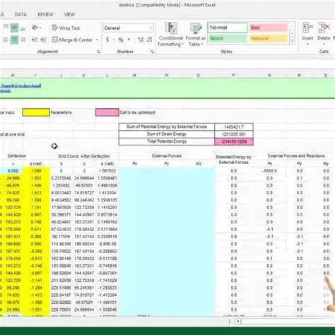 Mechanical Engineering Spreadsheets Free Download Within Mechanical