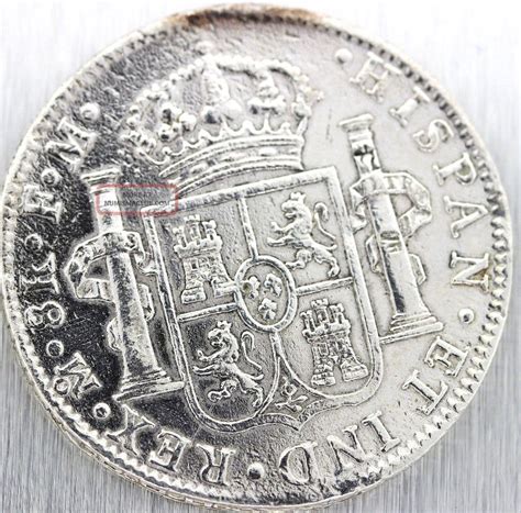 1799 Mo Fm Spanish Mexico 8 Reales Silver Coin Carolus Iiii