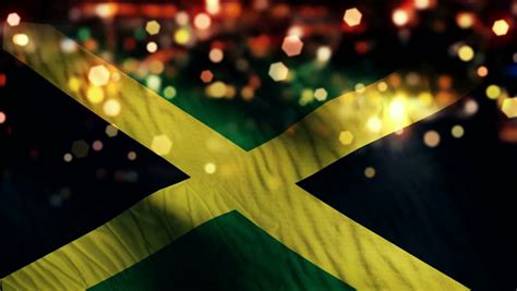 Flag Of Jamaica Beautiful 3d Animation Of Jamaica With