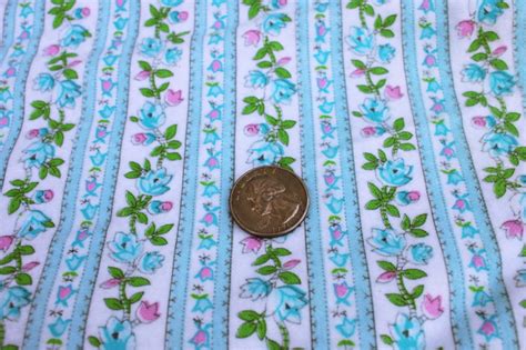 Vintage Cotton Flannel Fabric Girly Granny Floral Cottagecore Flowered