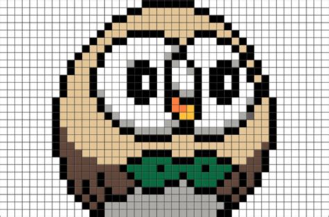 Pokémon sword and pokémon shield. Pokemon Rowlet Pixel Art - BRIK