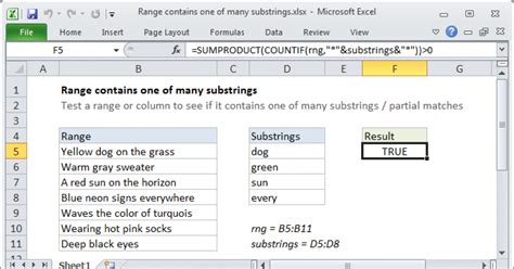 Range Contains One Of Many Substrings Excel Formula Exceljet
