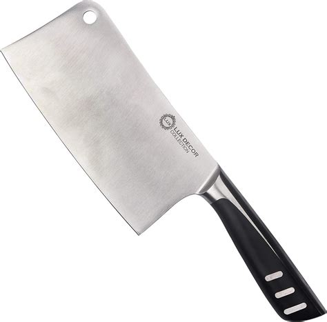 Lux Decor Collection 7 Inch Stainless Steel Cleaver Butcher Knife 7