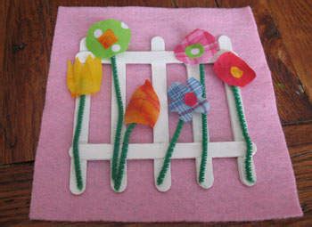 Flower & garden crafts for kids : Preschool Crafts for Kids*: Spring Flowers Fabric Craft