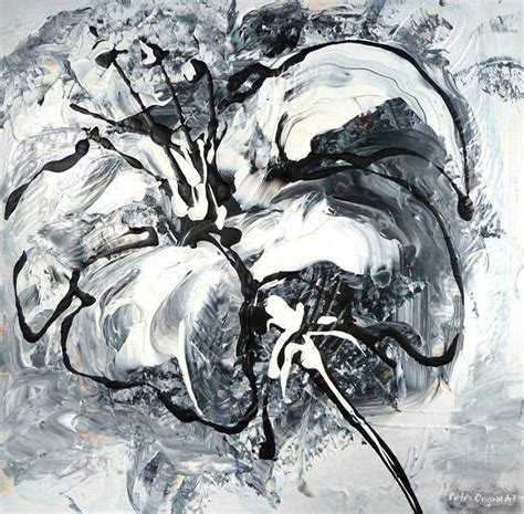 Black And White Abstract Painting Abstract Painting