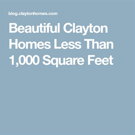 Beautiful Clayton Homes Less Than 1000 Square Feet Maximize Small