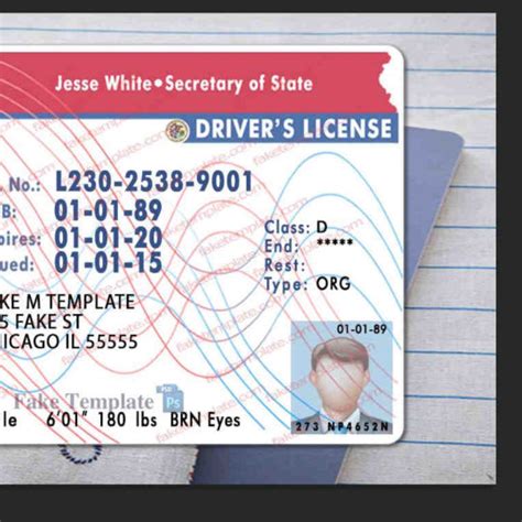 Editable Fake Driving Licence Template Pulsenelo