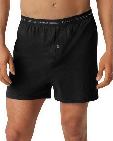 Buy hanes classics knit boxers. Hanes 548BX5 Mens ComfortSoft Knit Boxer with Comfort Flex ...