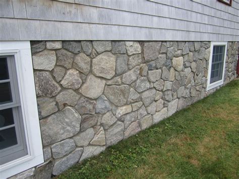 Stone Veneer Transforms Concrete Foundation Stone Veneer Exterior