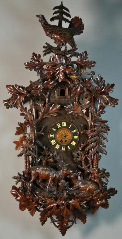 Fine And Massive 19th C German Black Forest Cuckoo Clock Nov 29 2014