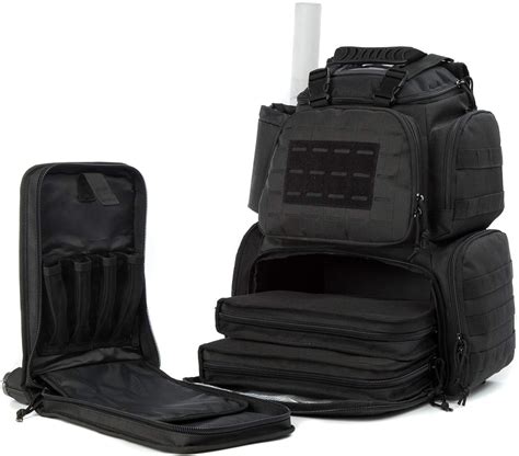 Gun Range Bag Tactical Backpack For Handguns With 3 Pistol