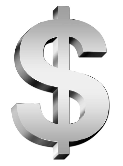 Silver Dollar Sign PNG Image for Free Download | Dollar sign, Dollar