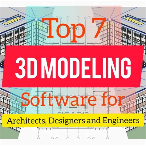 Top 7 3d Modeling Software For Architects Designers And Engineers