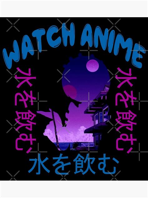 Watch Anime Rare Japanese Vaporwave Aesthetic Poster By