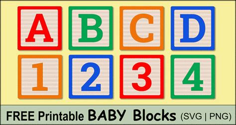 Baby Blocks Alphabet Free Printable Letters And Numbers Free