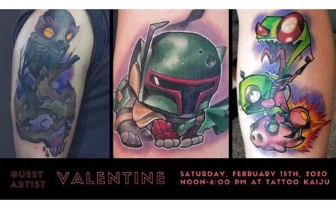 Valentine Tattoo Guest Artist By Tattoo Kaiju In Bloomington In