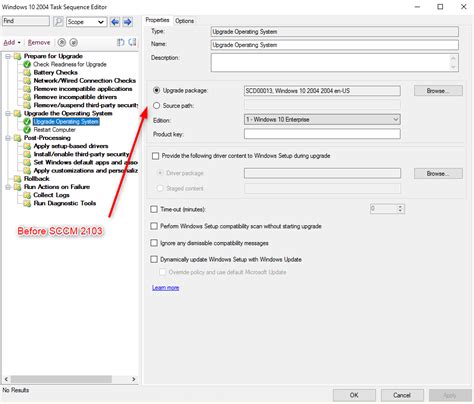 Deploy Win Feature Update Using An Sccm Upgrade Task Sequence