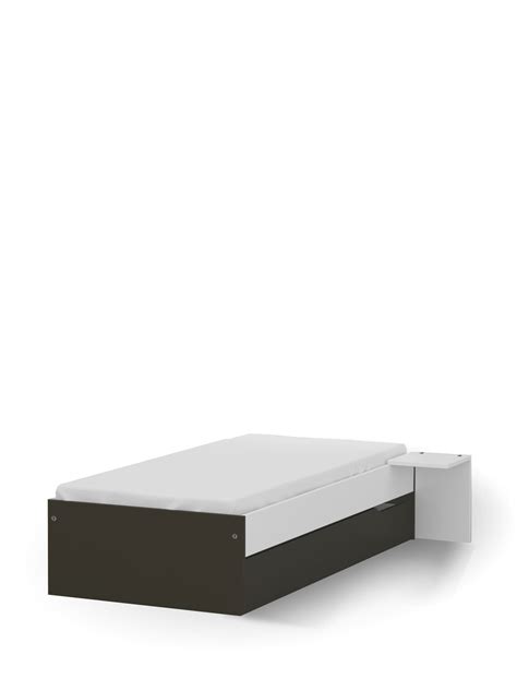Autobett safari kinderbett spielbett bett 90x190/2. Bett 90x190 niedrig Young Dark White - Betten YO - Meblik