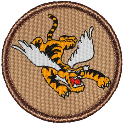Flying Tiger Patch 2 Inch Diameter Woven Patch Etsy