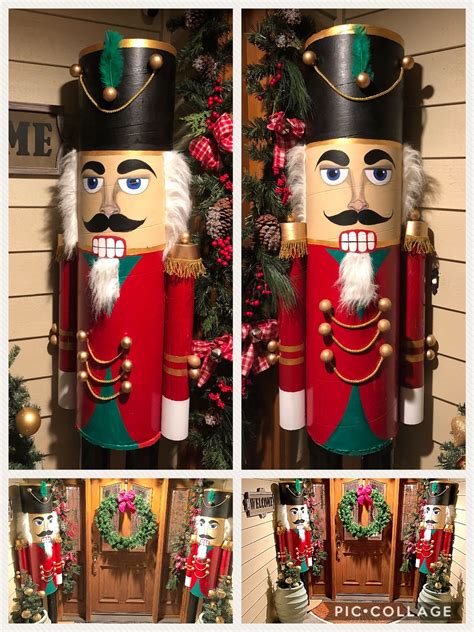 What's inside a christmas cracker? DIY Giant Nutcrackers are finished and posted by our front door for the holiday season! I loved ...