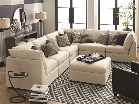 Beckham 6 Piece Modular Sectional by Bassett at Darvin Furniture