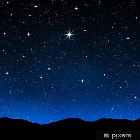 Poster Starry Sky At Night Pixersuk