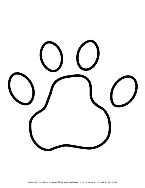 Bear Footprint Outline Planerium