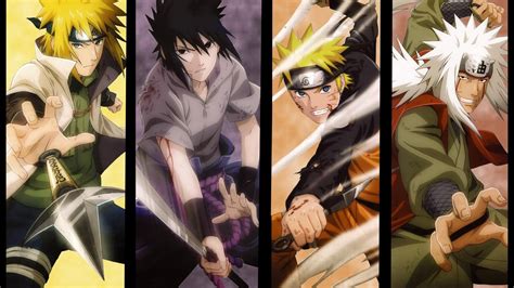 Naruto Shippuuden Hokage Anime Namikaze Minato Uchiha Sasuke