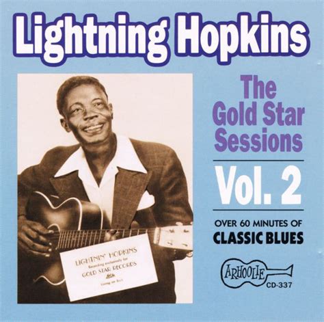 The Gold Star Sessions Vol 2 De Lightnin Hopkins 1990 Cd Arhoolie
