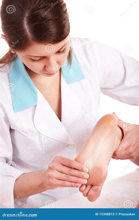 Woman Having Foot Massage Stock Image Image Of Foot 15308815