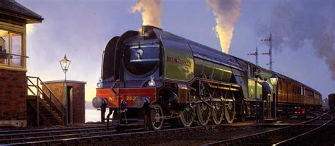 Painting Of An Lner Gresley P2 Engine Steam Art Heritage Railway