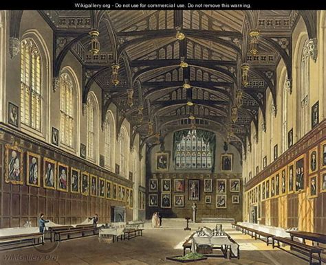 Interior Of The Hall Of Christ Church Illustration From The History Of