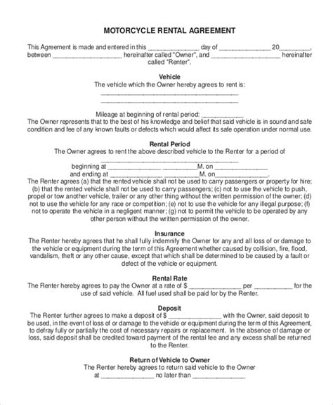 Record and track vehicle mileage in quickbooks. FREE 9+ Sample Rental Agreement Forms in PDF | MS Word