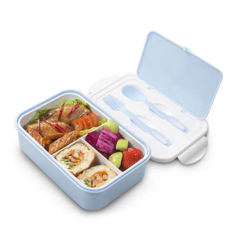 Lunch Box For Kids And Adults Bento Box With Spoon And Forkreusable 3