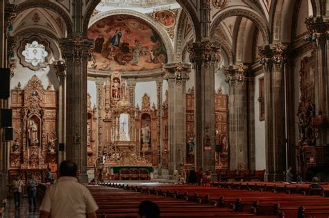 Premium Photo Inside A Catholic Church In Mexico