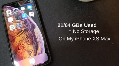 My Iphone Xs Max Has A Storage Problem Youtube