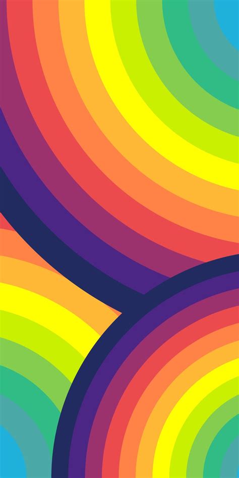 An Abstract Rainbow Colored Background With Curved Lines