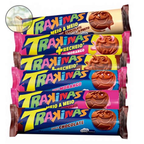 Biscoito Trakinas Mondelez 126g 6 Sabores Shopee Brasil