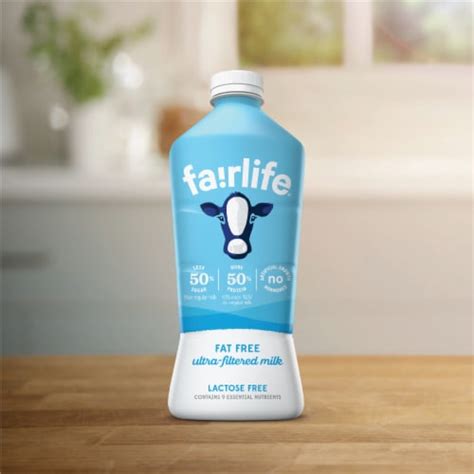 Fairlife Fat Free Lactose Free And High Protein Ultra Filtered Milk 52