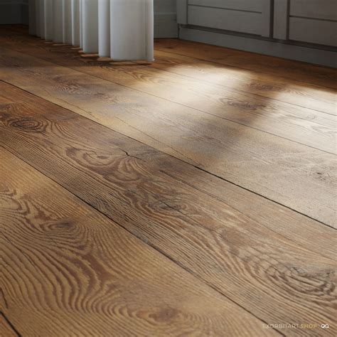 Oak Boards Flooring Scanned Pbr Texture 240x182cm
