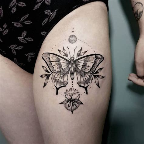 Thigh Tattoo Ideas For Both Men And Women Butterfly And
