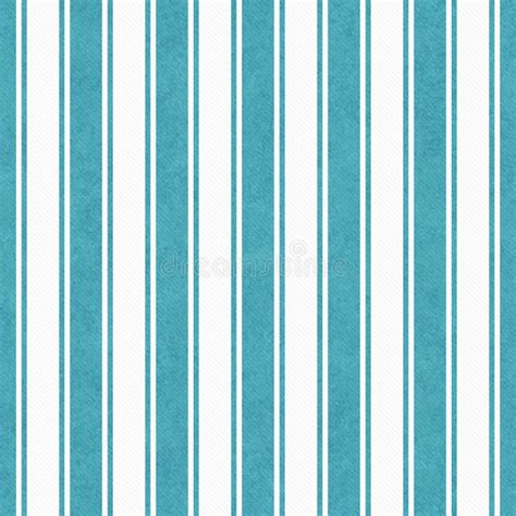 Teal And White Striped Tile Pattern Repeat Background Stock