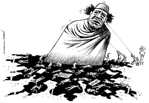 Qaddafis Bloodbath Globecartoon Political Cartoons Patrick Chappatte
