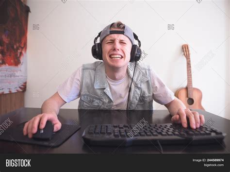 Sad Gamer Sits Home Image And Photo Free Trial Bigstock